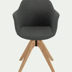alinea Chaise De Salle À Manger*Chaise de bureau rotative en tissu - restanque Gris