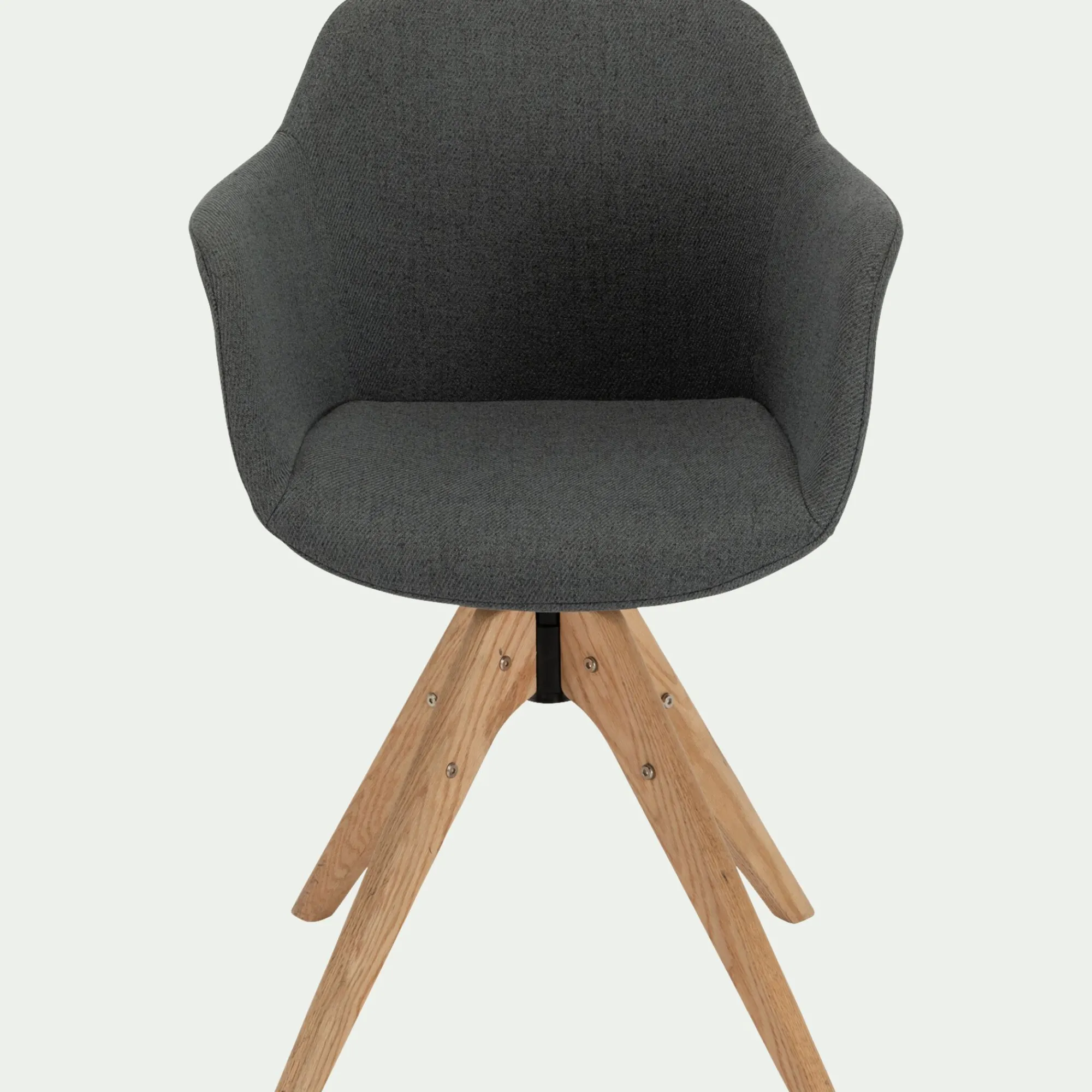 alinea Chaise De Salle À Manger*Chaise de bureau rotative en tissu - restanque Gris
