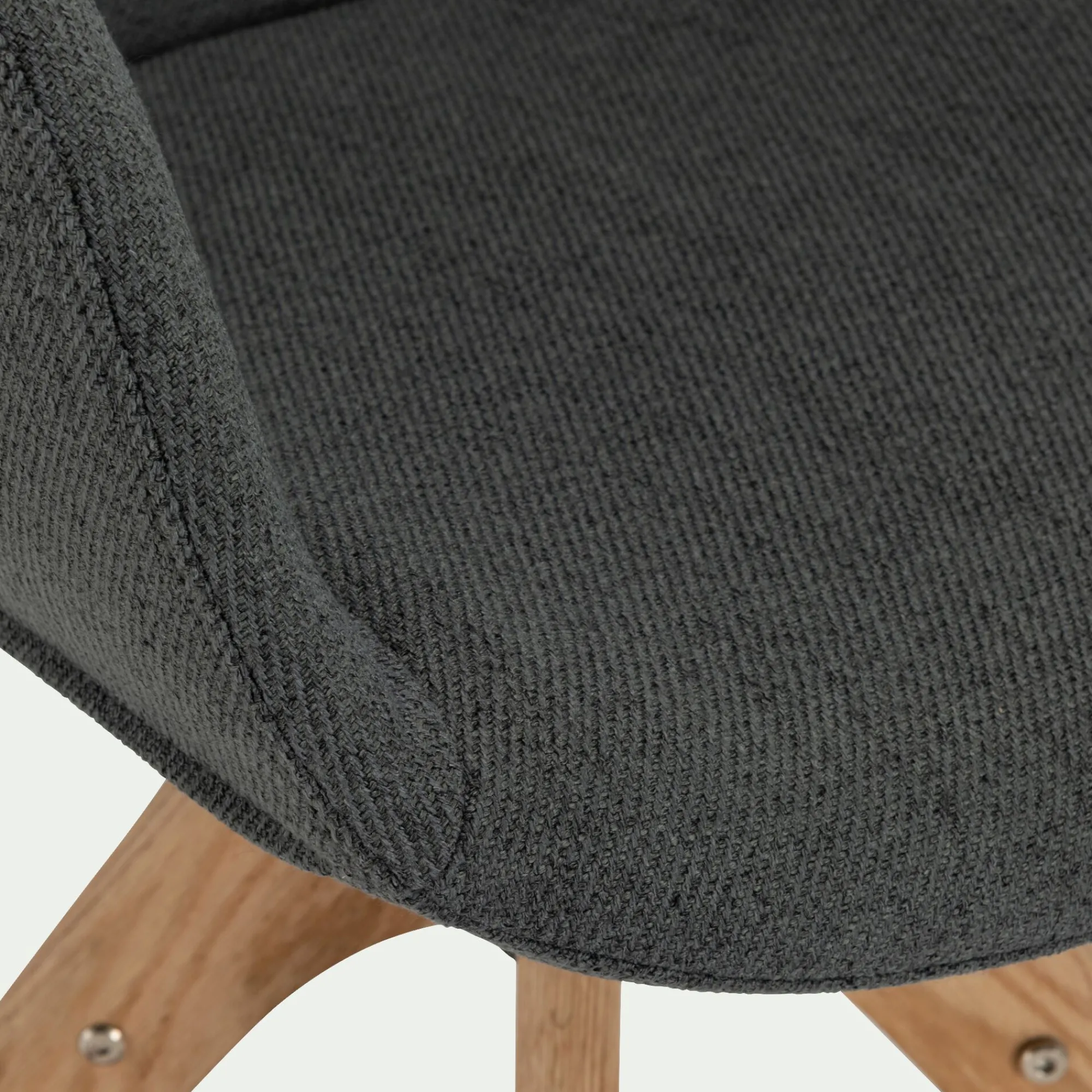 alinea Chaise De Salle À Manger*Chaise de bureau rotative en tissu - restanque Gris