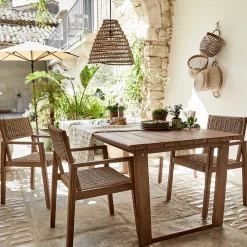 alinea Chaise De Jardin*Chaise de jardin avec accoudoirs en acacia - Bois foncé