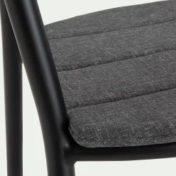 alinea Chaise De Jardin*Chaise de jardin avec accoudoirs en aluminium - noir