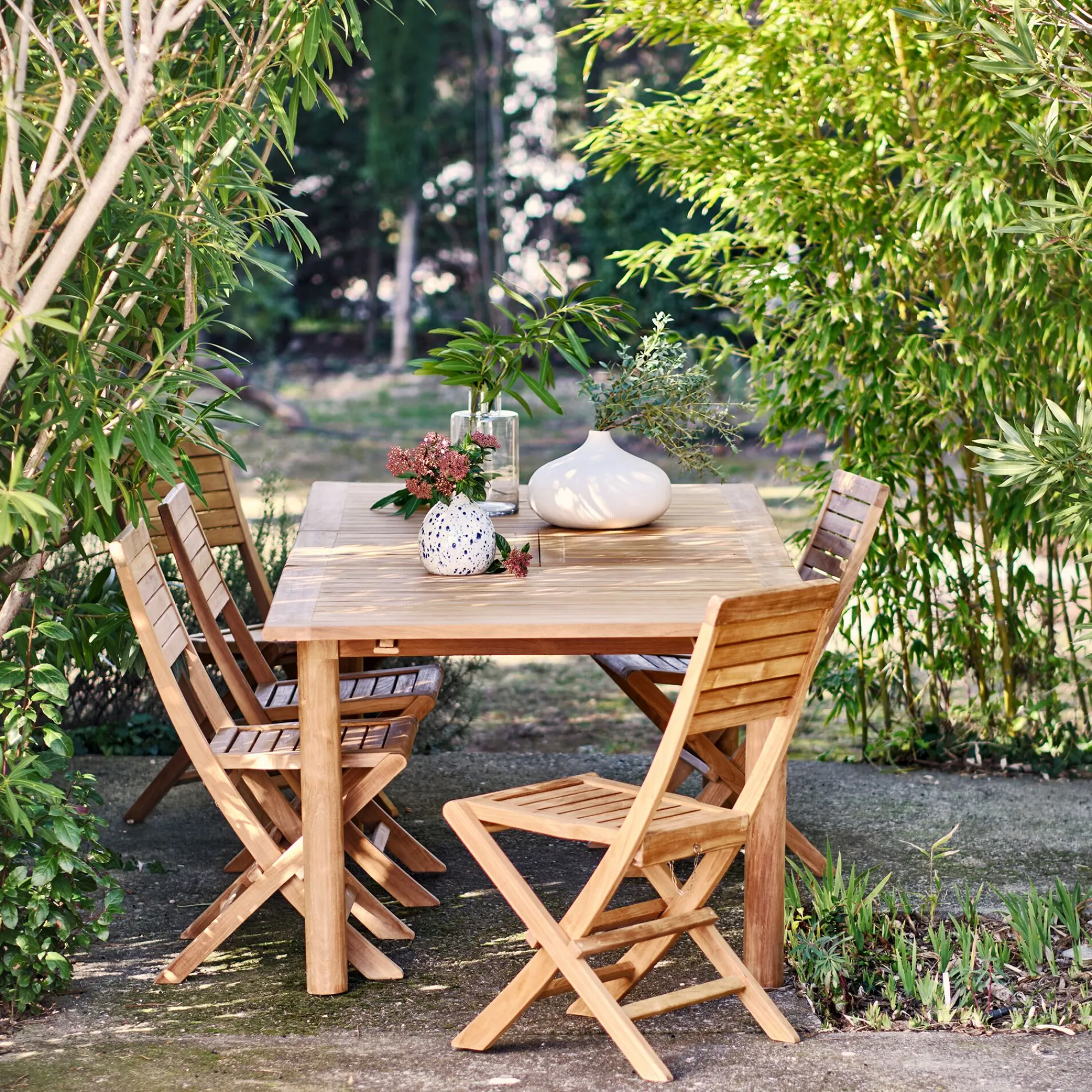 alinea Chaise De Jardin*Chaise de jardin pliante en teck - Bois clair