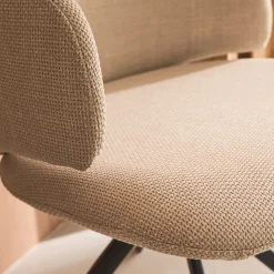 alinea Chaise De Salle À Manger*Chaise de repas pivotante en tissu - Beige