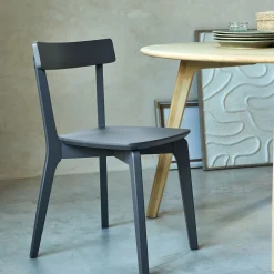 alinea Chaise De Salle À Manger*Chaise en bois - restanque Gris