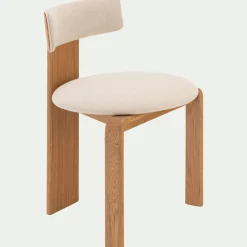 alinea Chaise De Salle À Manger*Chaise en tissu sans accoudoirs - Beige