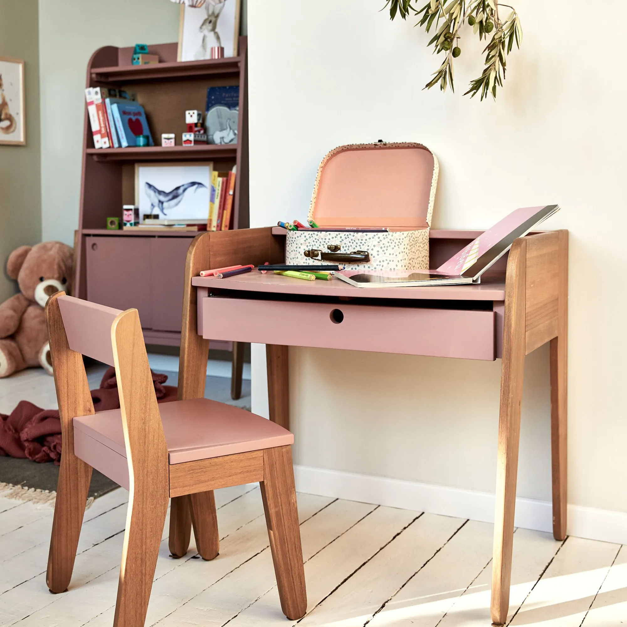 alinea Table Et Chaise Enfant*Chaise enfant en acacia - Rose