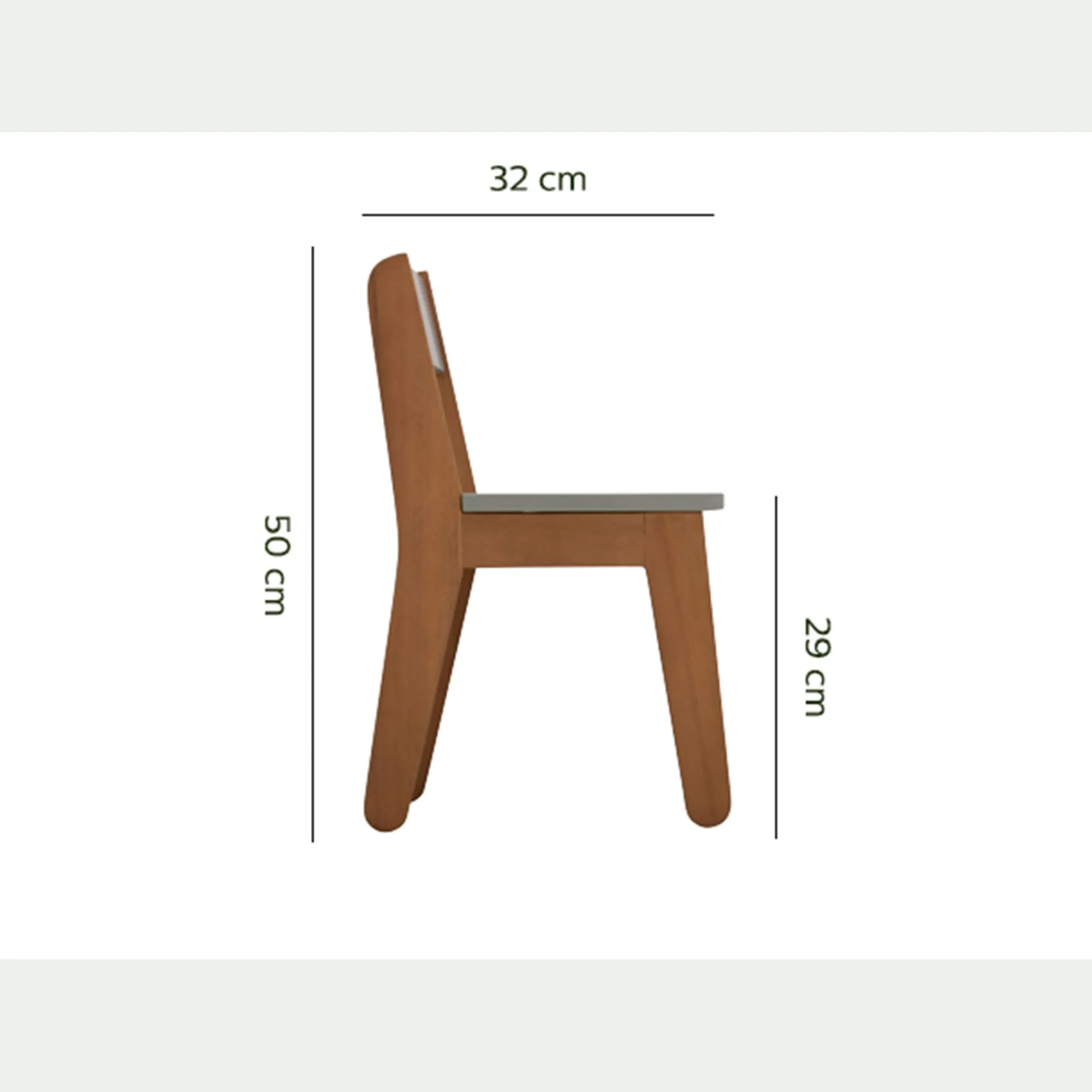 alinea Table Et Chaise Enfant*Chaise enfant en acacia - olivier Vert