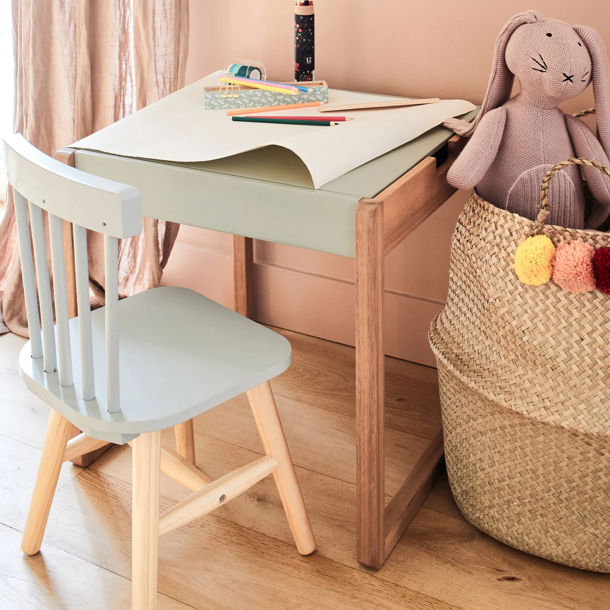 alinea Table Et Chaise Enfant*Chaise enfant en bois - olivier Vert