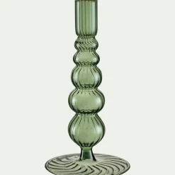 alinea Bougie Et Photophore De Noël*Chandelier sculpté en verre - Vert