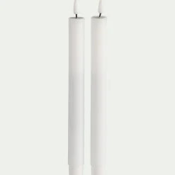 alinea Bougie|Bougie Et Photophore De Noël*Chandelles à LED - Blanc
