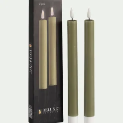 alinea Bougie|Bougie Et Photophore De Noël*Chandelles à LED - Vert