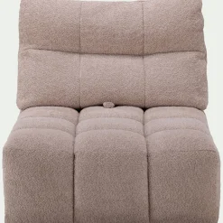alinea Canapé Modulable*Chauffeuse avance - recule en tissu campo - Beige