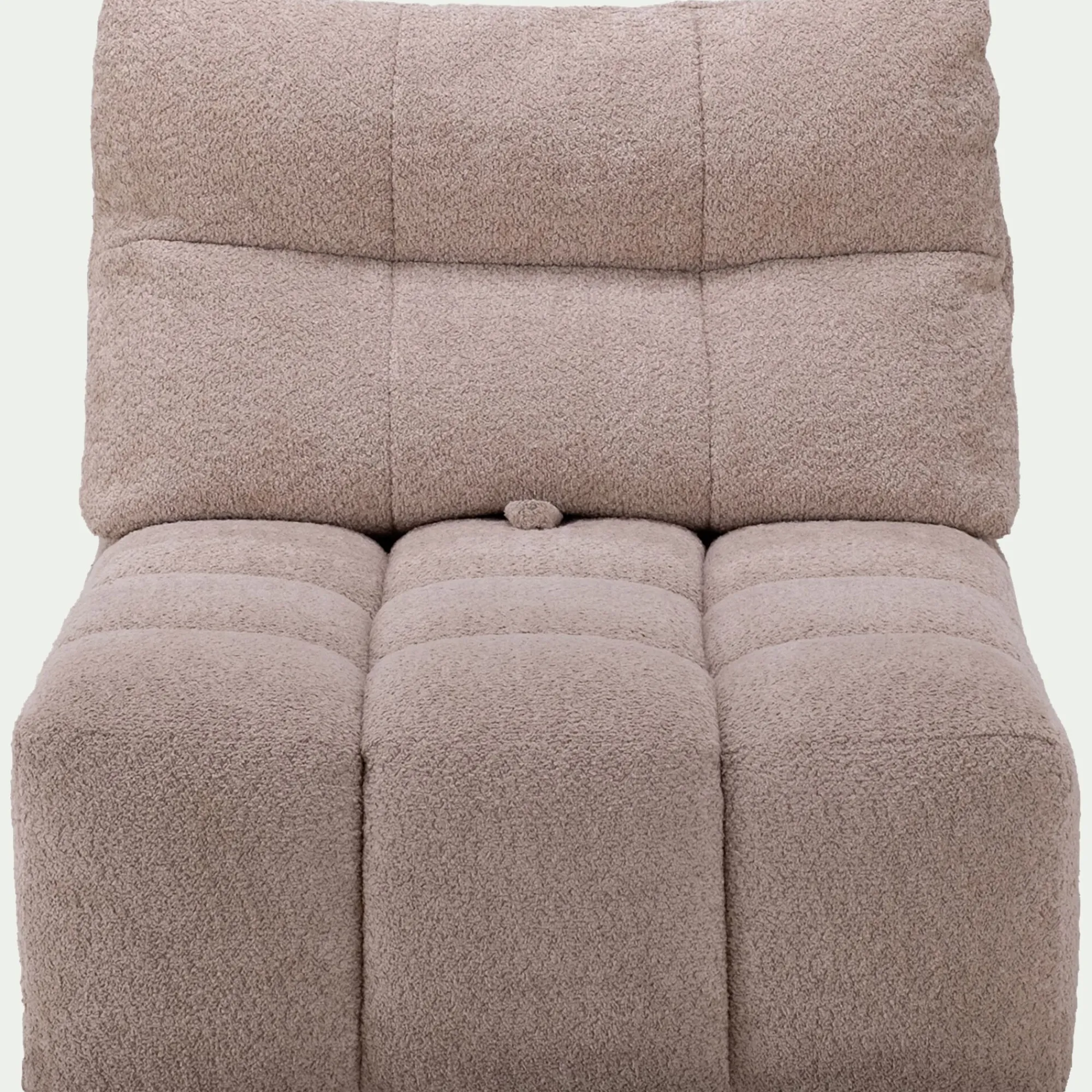 alinea Canapé Modulable*Chauffeuse avance - recule en tissu campo - Beige