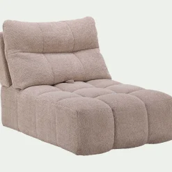 alinea Canapé Modulable*Chauffeuse avance - recule en tissu campo - Beige