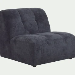alinea Pouf & Repose-Pieds*Chauffeuse en tissu Eden - marine Bleu
