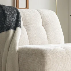 alinea Pouf & Repose-Pieds*Chauffeuse en tissu Eden - alpilles Beige