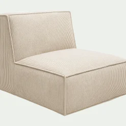 alinea Fauteuil*Chauffeuse en velours côtelé azores - Beige