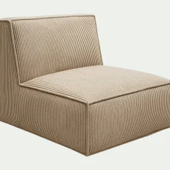 alinea Fauteuil*Chauffeuse en velours côtelé azores - Taupe