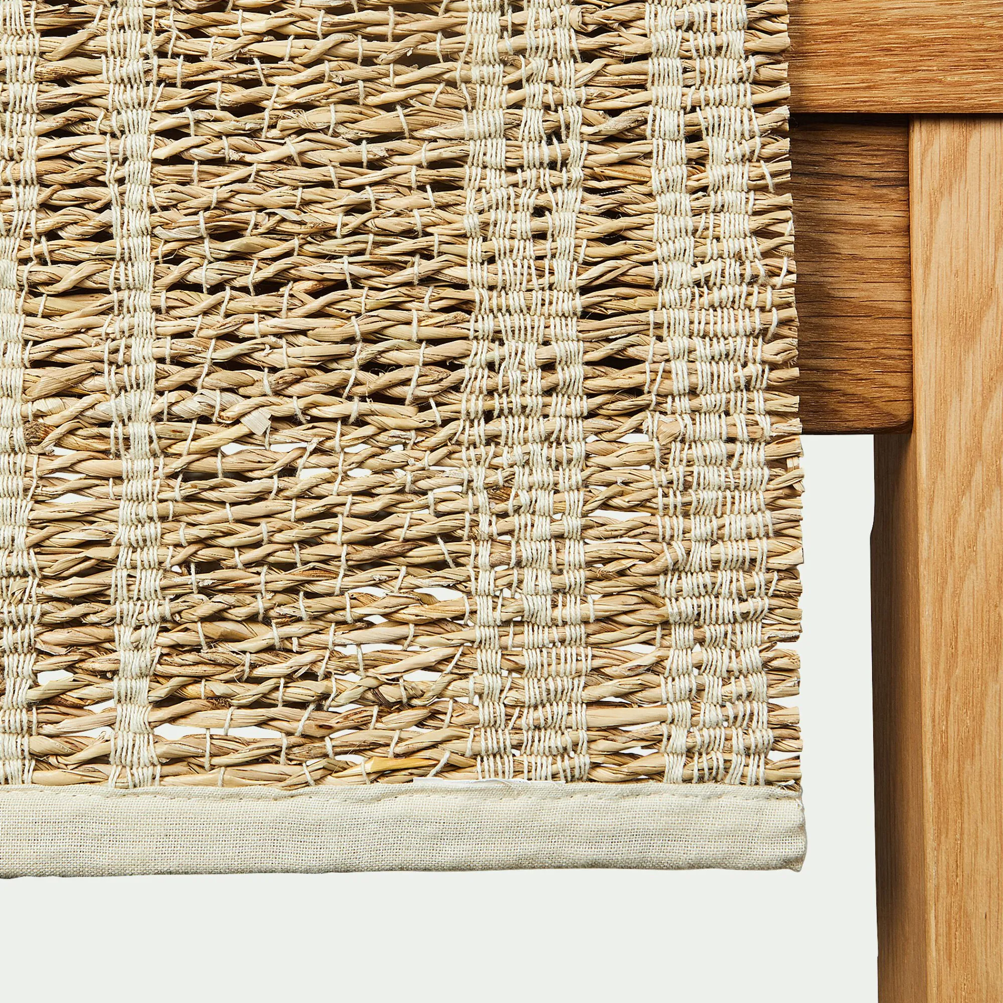alinea Chemin De Table*Chemin de table en paille et coton - 50x150cm Naturel