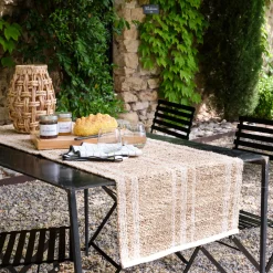 alinea Chemin De Table*Chemin de table en paille et coton - 50x150cm Naturel