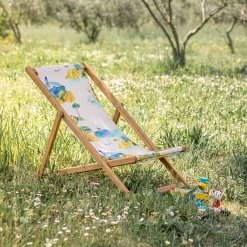alinea Matelas Enfant|Chilienne*Chilienne de jardin enfant motif Sormiou - Bleu