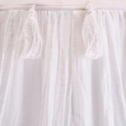 alinea Bureau Enfant|Linge Pour Bébé*Ciel de lit en gaze de coton H220cm - Blanc