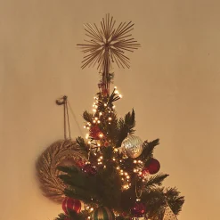 alinea Suspension De Noël|Boule De Noël*Cimier étoile en paille H30cm - Naturel