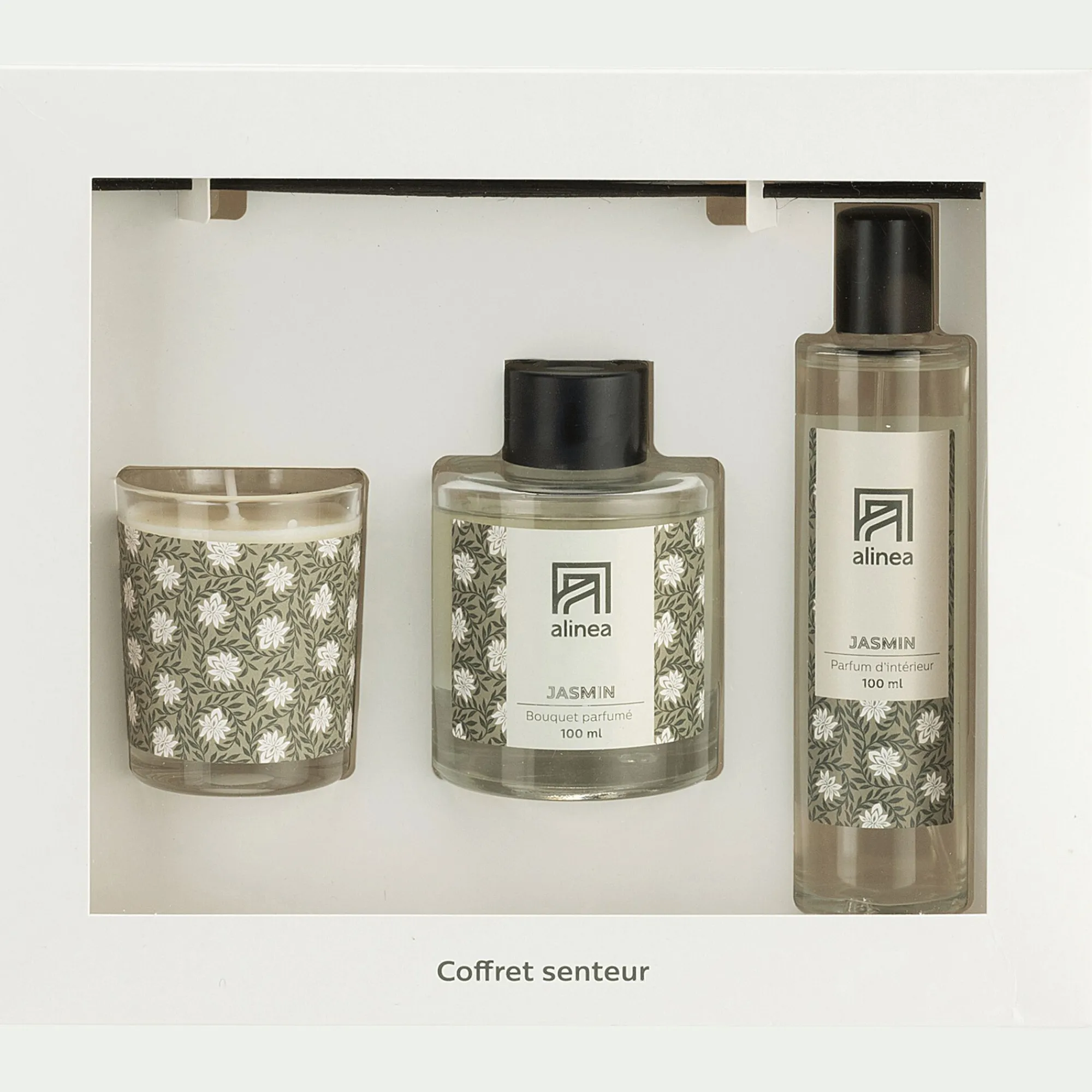 alinea Coffret Parfum D'Ambiance|Parfum D'Ambiance*Coffret 3 pièces senteur Jasmin