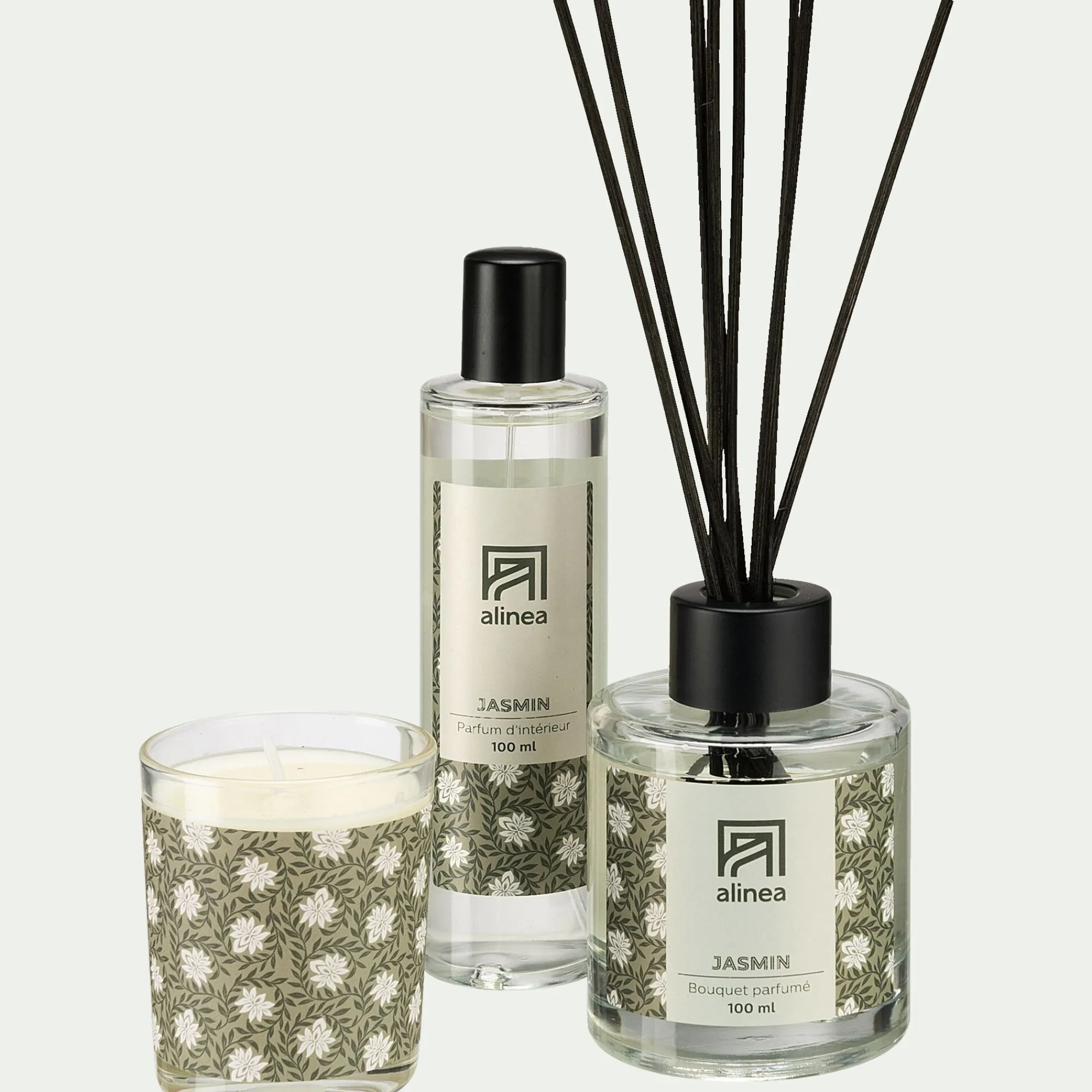 alinea Coffret Parfum D'Ambiance|Parfum D'Ambiance*Coffret 3 pièces senteur Jasmin
