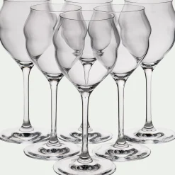 alinea Verre À Pied|Flûte Et Coupe De Champagne*Coffret de 6 flûtes à champagne en cristallin 30cl - Transparent