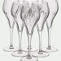 alinea Verre À Pied|Flûte Et Coupe De Champagne*Coffret de 6 flûtes à champagne en cristallin 16cl - Transparent