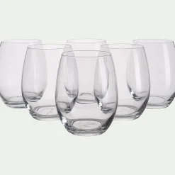 alinea Verre À Pied|Verre À Eau*Coffret de 6 gobelets 36cl - Transparent