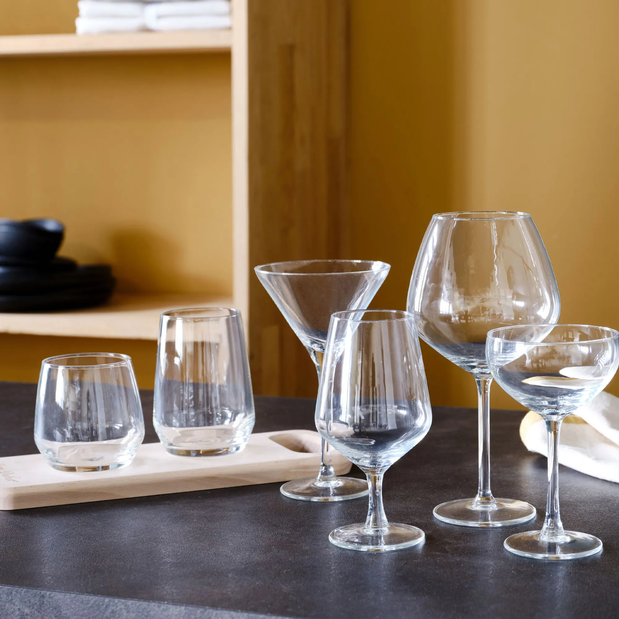 alinea Verre À Eau*Coffret de 6 gobelets en verre 37cl - Transparent