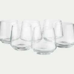 alinea Verre À Eau|Verre Et Carafe De Noël*Coffret de 6 gobelets en verre 34,5cl - Transparent