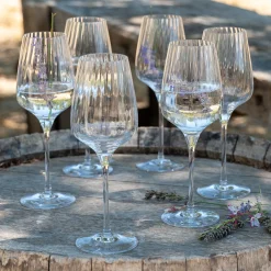alinea Verre À Pied|Verre À Vin*Coffret de 6 verres à pied tulipe en cristallin 45cl - Transparent