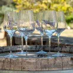 alinea Verre À Pied|Verre À Vin*Coffret de 6 verres à pied tulipe en cristallin 45cl - Transparent