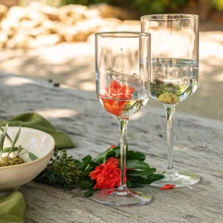 alinea Verre À Pied|Verre À Vin*Coffret de 4 verres à pied en cristallin 40cl - transparent