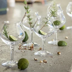 alinea Verre À Pied|Verre À Cocktail*Coffret de 6 verres à rhum en cristallin 17cl - Transparent
