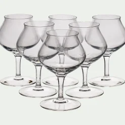 alinea Verre À Pied|Verre À Cocktail*Coffret de 6 verres à rhum en cristallin 17cl - Transparent