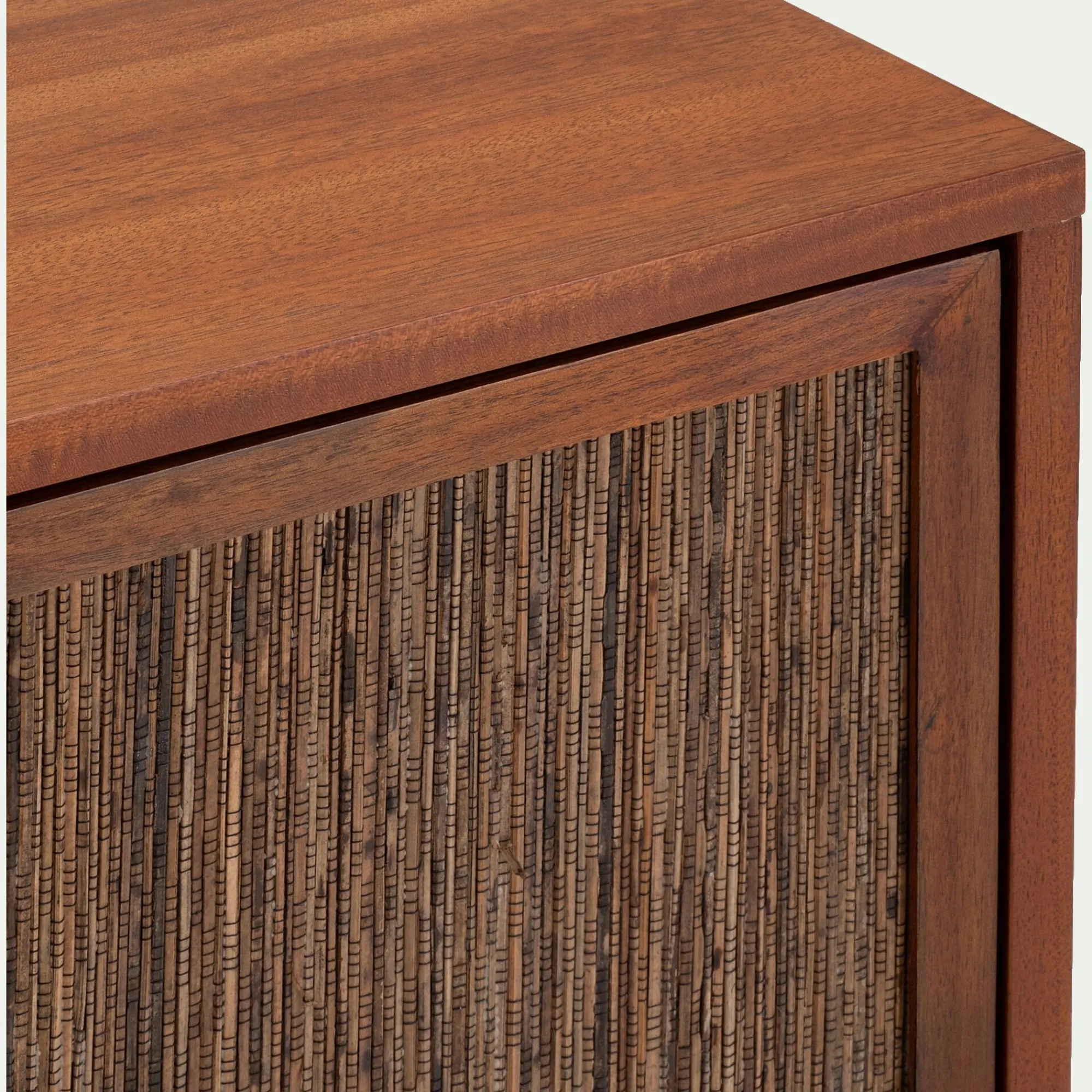 alinea Commode & Chiffonnier*Commode 3 tiroirs en acajou L120cm - Bois foncé