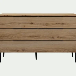 alinea Commode & Chiffonnier*Commode 6 tiroirs en bois - Bois clair