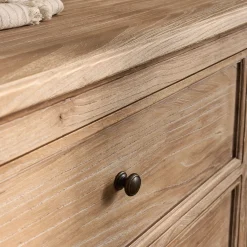 alinea Commode & Chiffonnier*Commode 6 tiroirs en bois d'orme et de pin - Bois clair
