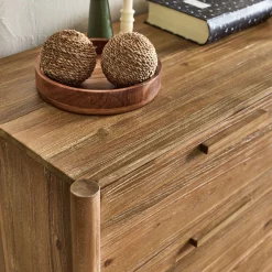 alinea Commode & Chiffonnier*Commode 6 tiroirs en bois d'acacia massif - Bois clair