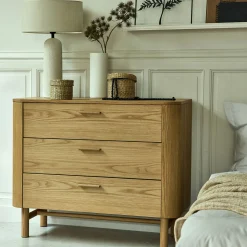 alinea Commode & Chiffonnier*Commode 3 tiroirs en bois - Bois clair