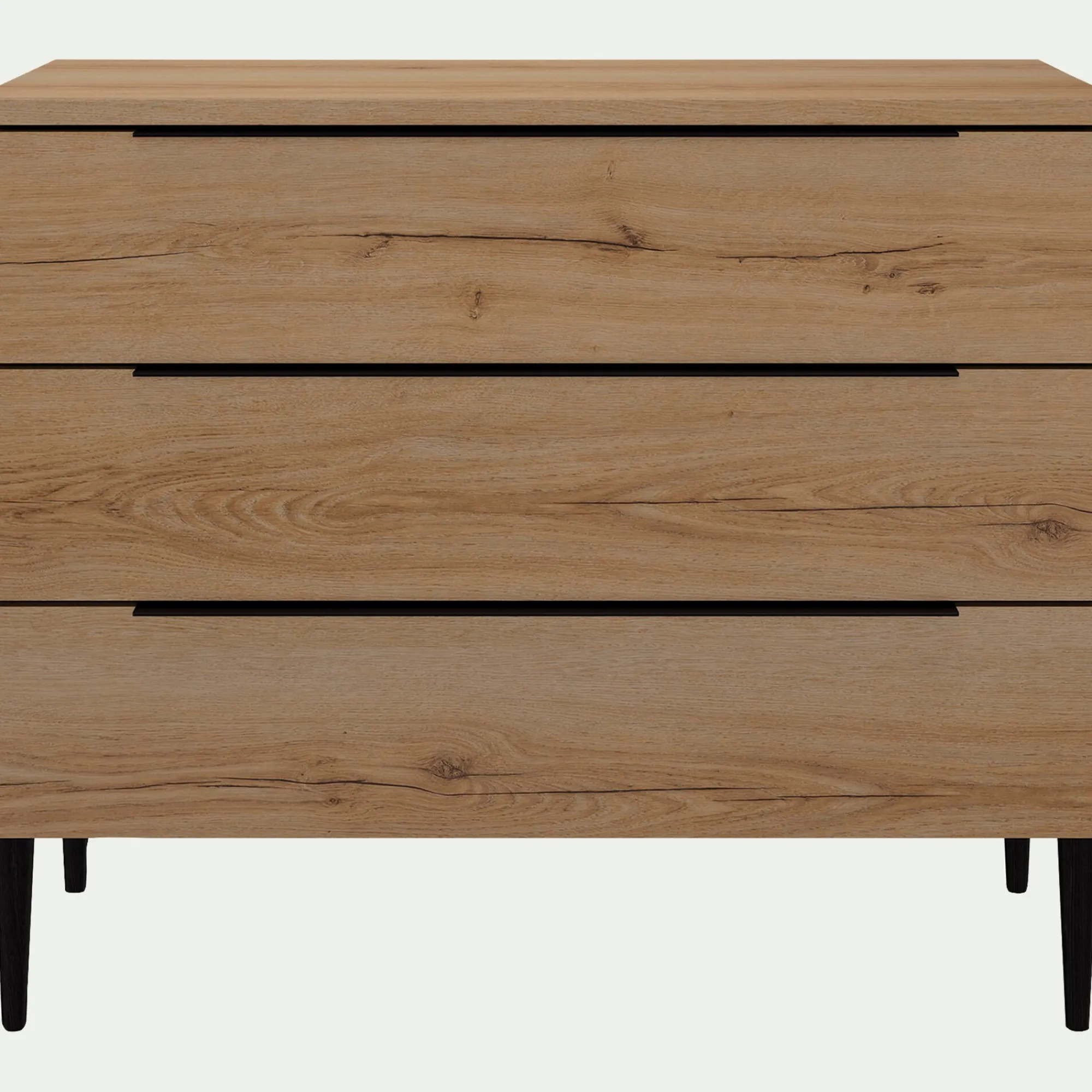 alinea Commode & Chiffonnier*Commode 3 tiroirs en bois - Bois clair