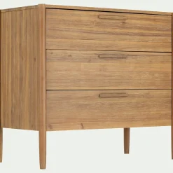 alinea Commode & Chiffonnier*Commode 3 tiroirs en bois d'acacia massif - Bois clair