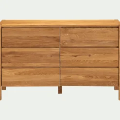 alinea Commode & Chiffonnier*Commode 6 tiroirs en chêne L150cm - Bois clair
