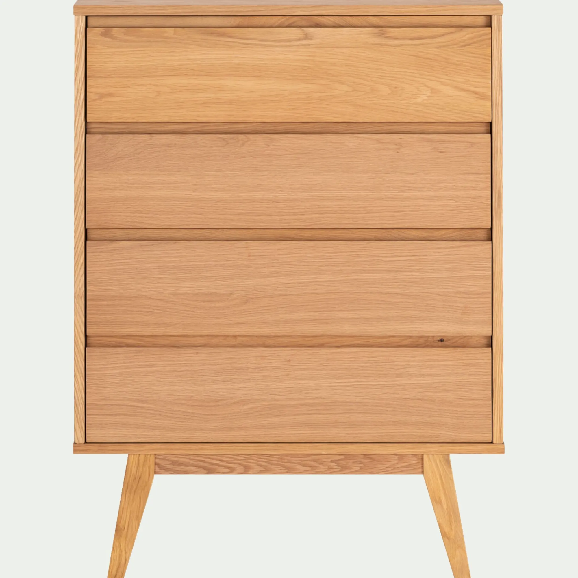 alinea Commode & Chiffonnier*Commode 4 tiroirs en plaqué chêne - Bois clair
