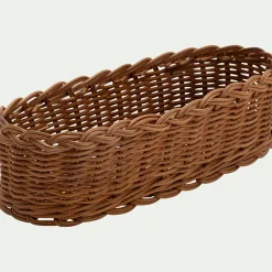 alinea Vaisselle Petit Déjeuner*Corbeille à pain en rotin L26cm - Marron