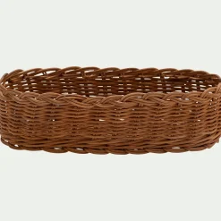 alinea Vaisselle Petit Déjeuner*Corbeille à pain en rotin L26cm - Marron